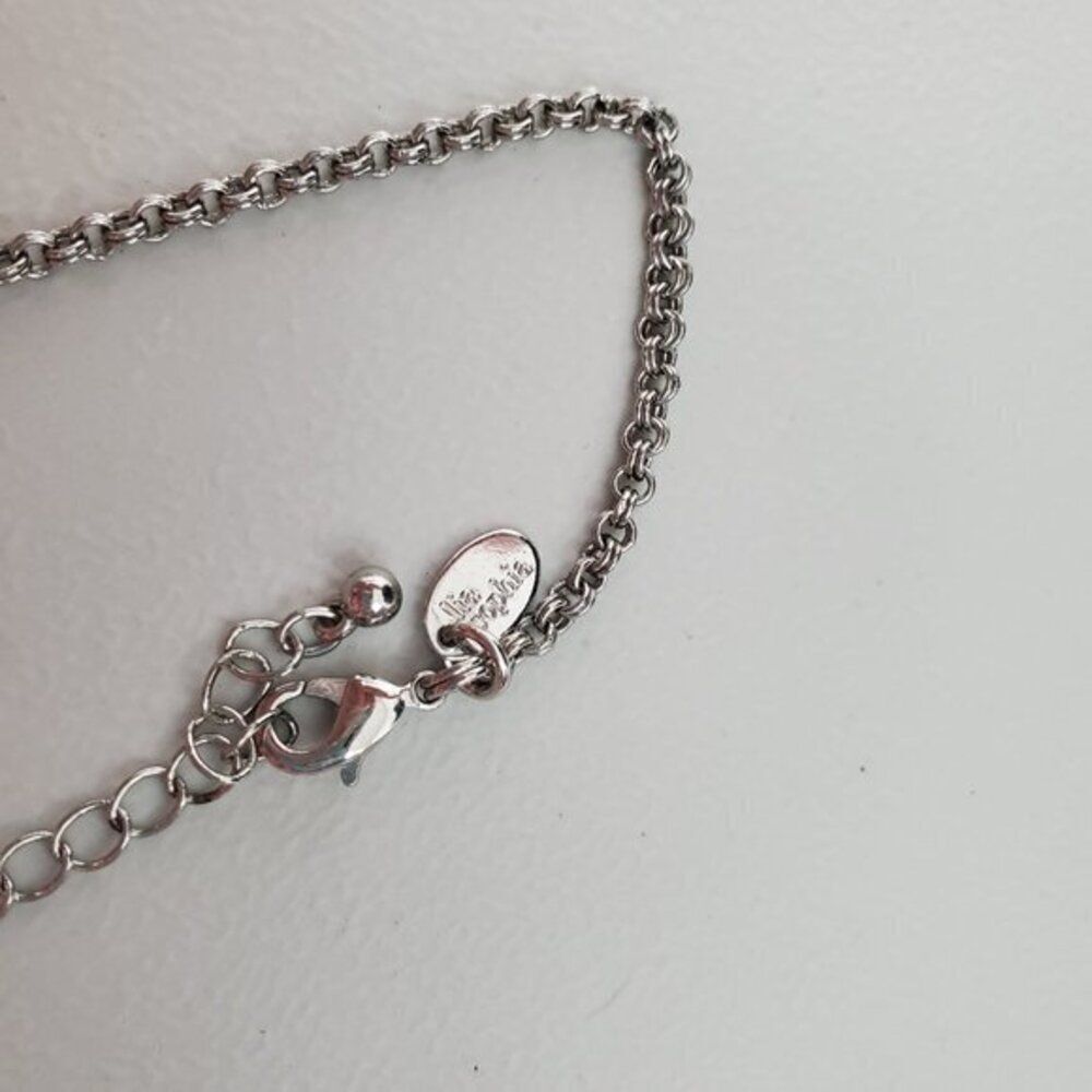 Lia Sophia‎ Blue Faux Pearl Rhinestone Silver Tone - Picture 5 of 6